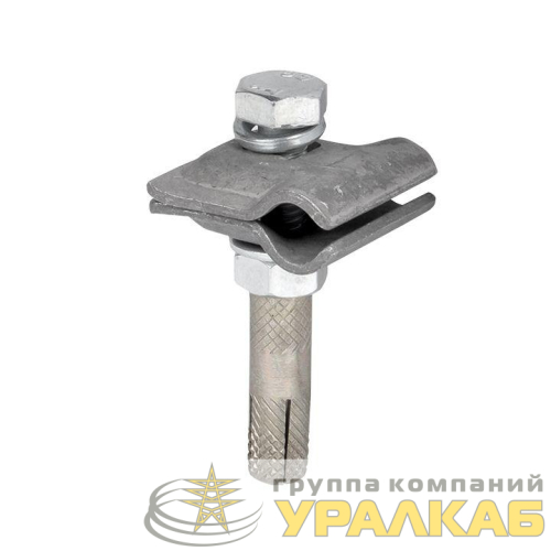 Зажим прута унив. малый 51510 HZ (30x30мм) с анкером PROxima EKF 