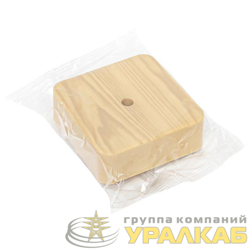 Коробка разветвительная KMP-030-030 75х75х26 свет. дерево PROxima EKF 