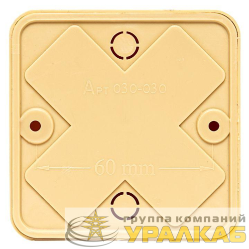 Коробка разветвительная KMP-030-030 75х75х26 свет. дерево PROxima EKF 
