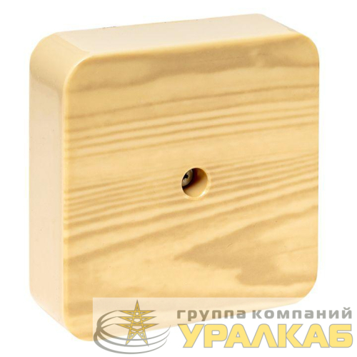 Коробка разветвительная KMP-030-030 75х75х26 свет. дерево PROxima EKF 