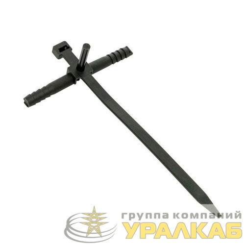 Хомут дюбельный 7х150 черн. (уп.50шт) PROxima EKF 