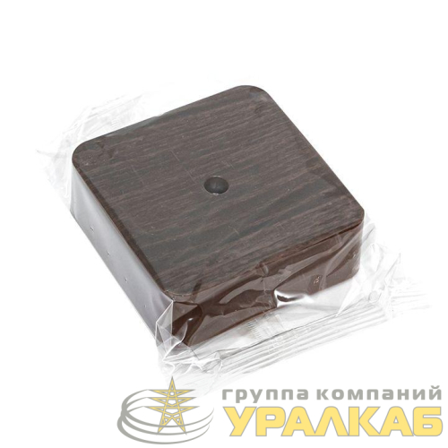 Коробка разветвительная KMP-030-030 75х75х26 темн. дерево PROxima EKF 