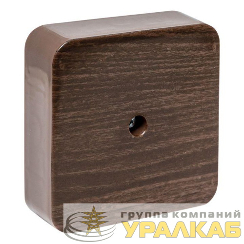 Коробка разветвительная KMP-030-030 75х75х26 темн. дерево PROxima EKF 