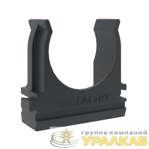 Держатель для труб (клипса) d25мм с защелкой черн. DKC 