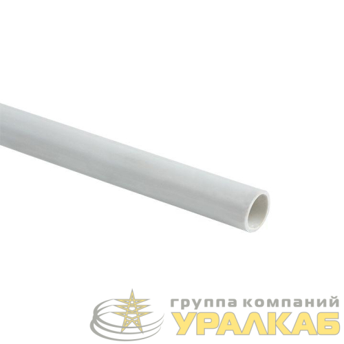 Труба гладкая ПВХ жесткая d16мм бел. (дл.2м) PROxima EKF 