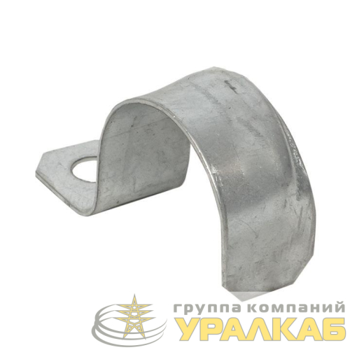 Скоба крепежная однолапковая d25-26мм метал. (уп.10шт) PROxima EKF 