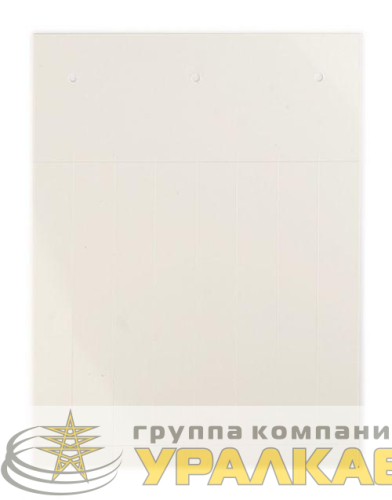 Табличка полужесткая установка в держатель ПВХ-0.5 бел. (уп.60шт) DKC 