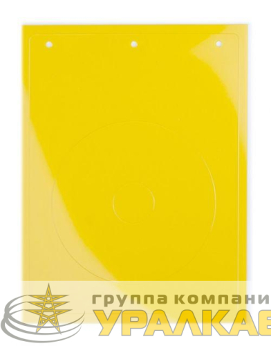 Табличка полужесткая для маркировки кнопок аварийного останова ПВХ желт. (уп.10шт) DKC 